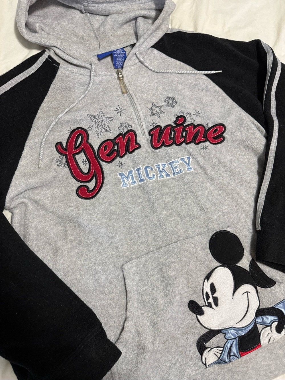 Genuine Mickey Gray & Black womens Hoodie